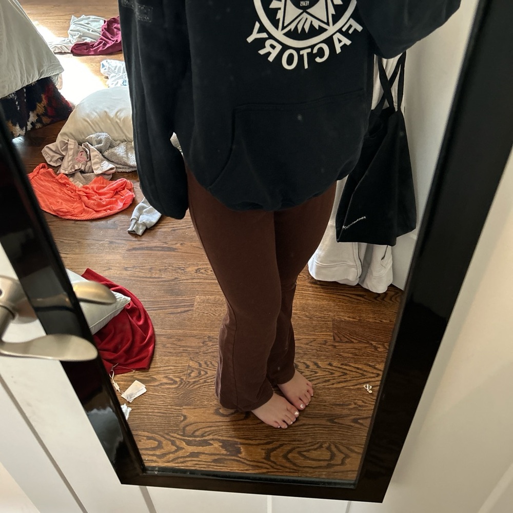 Size xs brown flare pants from pacsun